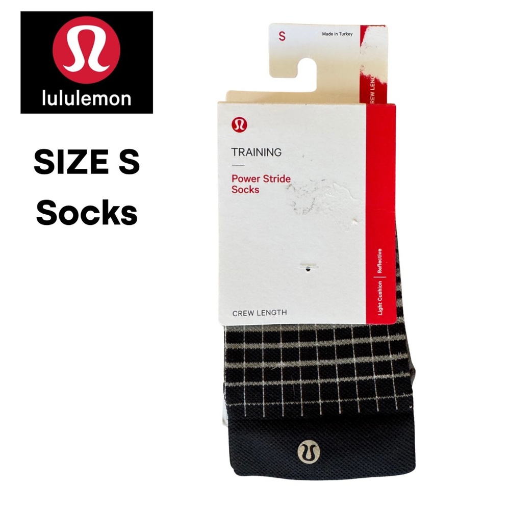 NEW Lululemon Power Stride Crew Socks – Size Small
